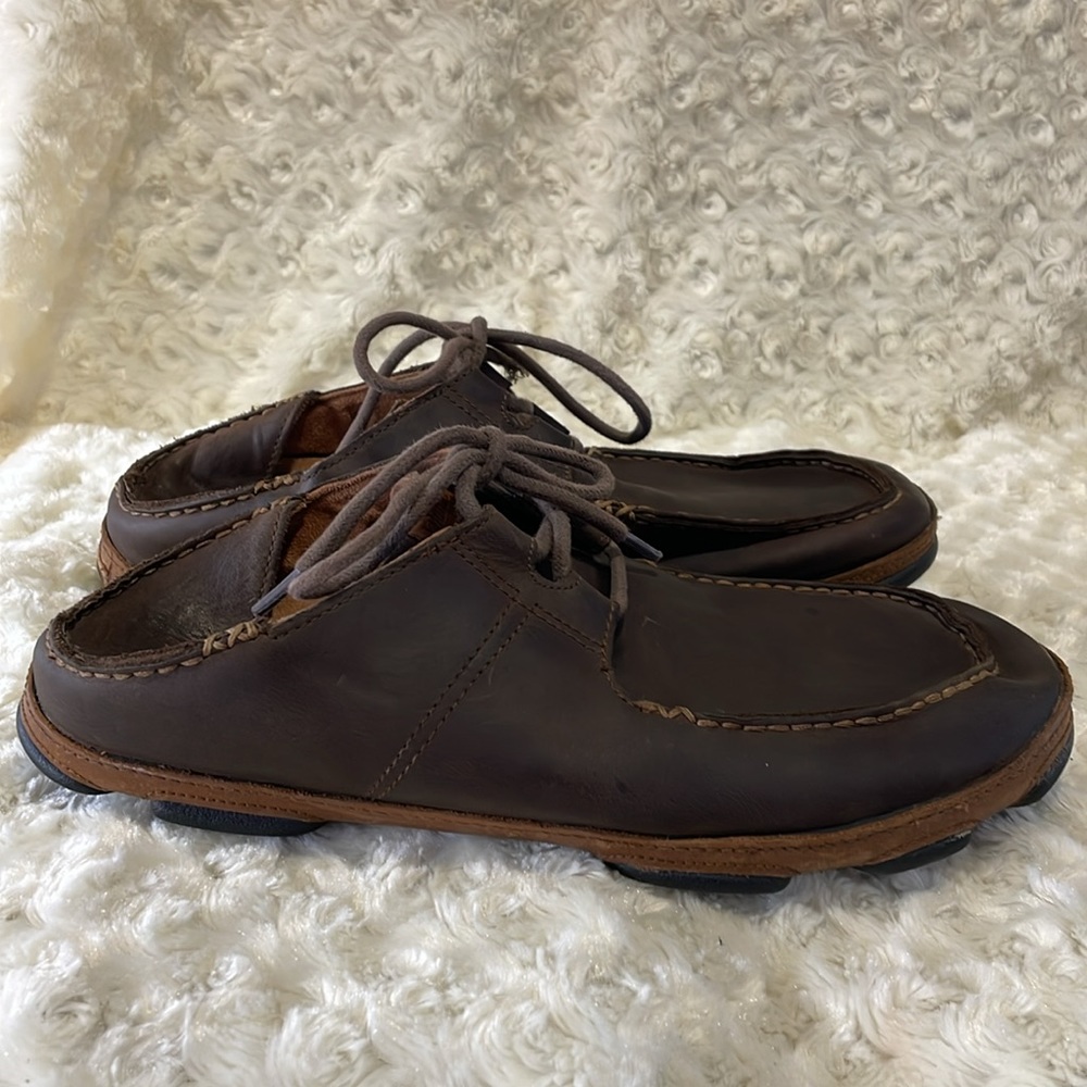 Olukai Ohana lace up Nubuck shoes for men - Picture 3 of 14